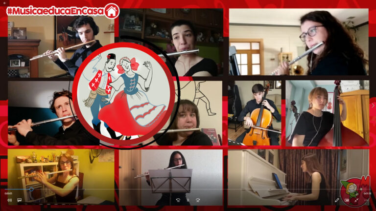 Desde casa, Danza Húngara nº 5 de Brahms versión del libro «Mi agrupación flautesta