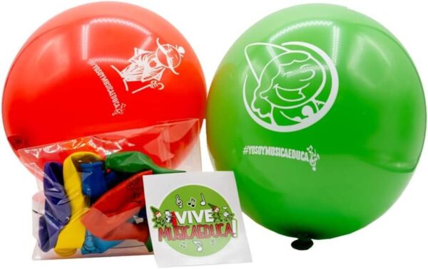 Pack Globos de las Notitas y Musizón + Peluche Musizón - Imagen 3